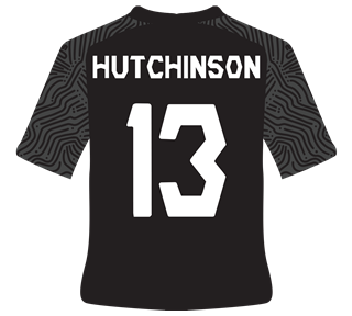 Hutchinson Jersey Black Sticker