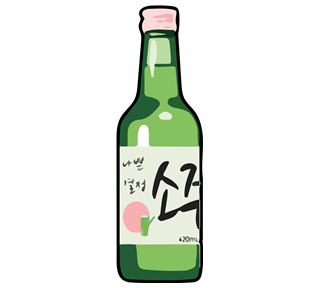 Pink Soju Sticker