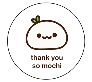 Thank You Mochi Sticker