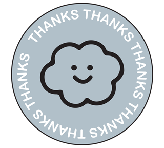 Thanks Cloud Sticker