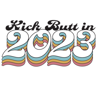 Kick Butt in 2023 Sticker