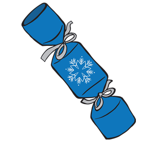 Winter Pull Cracker Sticker
