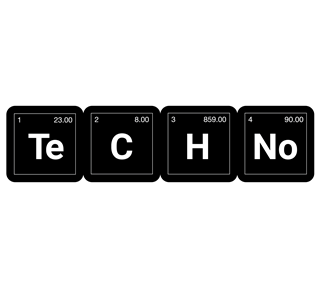Techno Scrabble Sticker