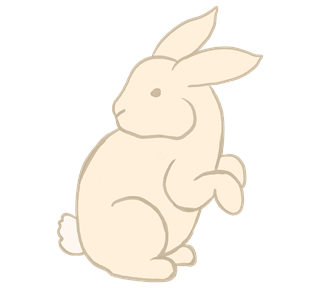 Rabbit Doodle Sticker