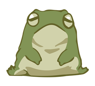 Sitting Frog Sticker