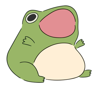 Happy Frog Sticker