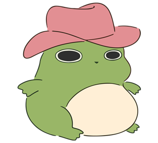 Cowboy Frog Sticker