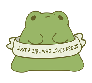 Just A Girl Who Loves Frogs Sticker