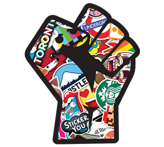 StickerBomb Fist Sticker