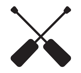 Rafting Paddles  Sticker