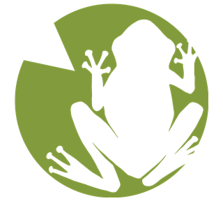 Lilypad Frog SIlhouette Sticker