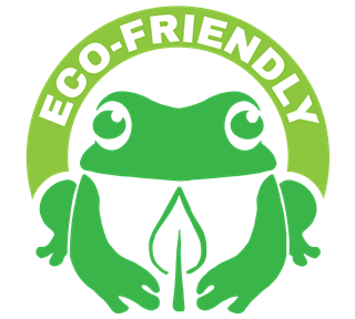 Eco-Friendly Leaf Frog Sticker
