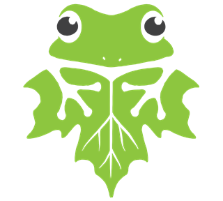 Maple Leaf Frog Sticker