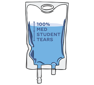 Med Student Tears Sticker