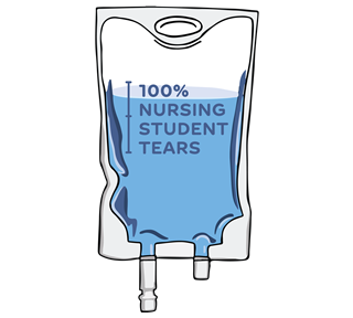 Nursing Student Tears Sticker