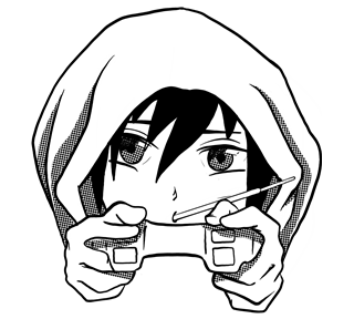 Hooded Gamer Sticker