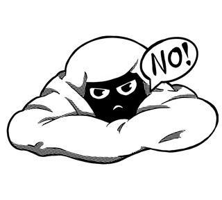 Blanket Says No Sticker