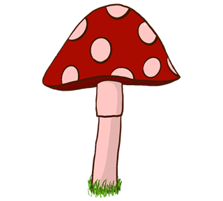 Red Mushroom Sticker