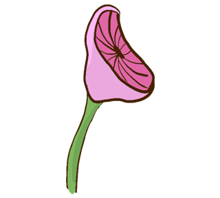 Pinkish Mushroom Sticker