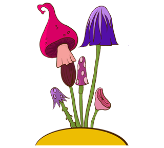 Mushroom Bouquet Sticker