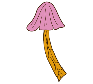 Pink Shroomies Sticker