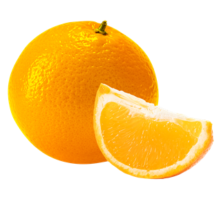 Orange Whole and Sliced Sticker