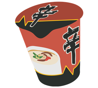 Shin Cup Noodle Asian Snacks Sticker