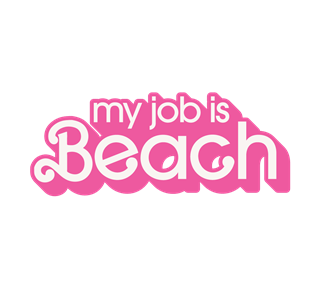 My Job Is Beach Barbie Sticker
