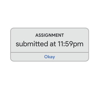 School Assignment Submitted At 11-59pm Sticker