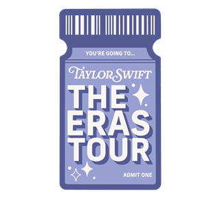 Taylor Swift Eras Tour Ticket Sticker