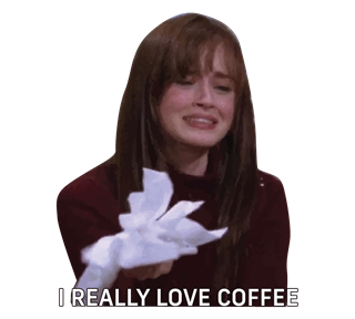 Gilmore Girls - I Really Love Coffee Sticker