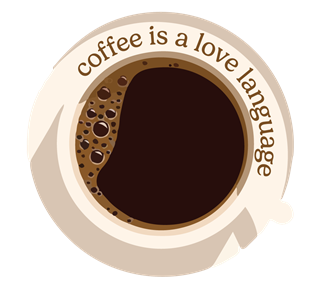 Soft Girl Fall - Coffee Is A Love Language Sticker