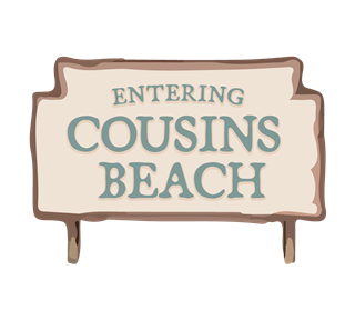 The Summer I Turned Pretty - Cousins Beach Signs Sticker