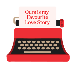 Ours Is My Favourite Love Story Sticker