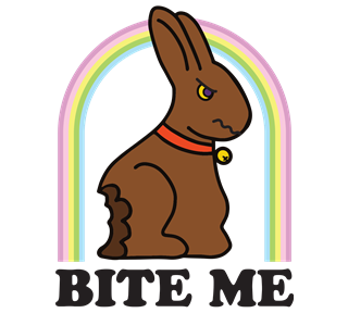Bite Me Bunny Sticker