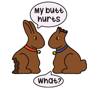 Funny Bunnies Sticker
