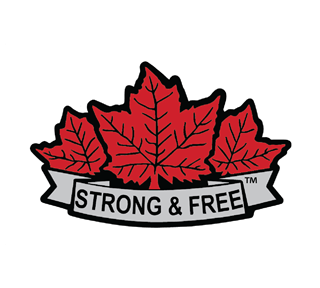 Canada Strong & Free Maple Leaf Sticker