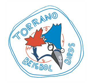 Torrano Baseball Birds Sticker Sticker