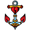 Anchor Heart Tattoo