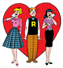 Archie Betty Veronica Heart
