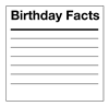 Birthday Facts - Blank