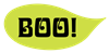 Boo! Speech Bubble