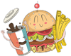 Burger Fries Pop