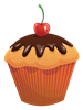 Cupcake Chocolate Cherry