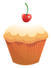 Cupcake Vanilla Cherry