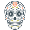 Day of the Dead Skull Mask 4