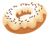 Donut Vanilla Sprinkle