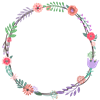 Floral Frame Violet
