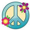 Floral Peace Sign