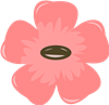 Graphic Pink Flower